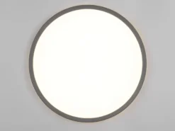 LED Deckenleuchte JOKO ultraflach mit Fernbedienung, dimmbar, Schwarz, Ø 42cm