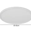 LED Deckenleuchte JOKO ultraflach mit Fernbedienung, dimmbar, Weiß, Ø 42cm
