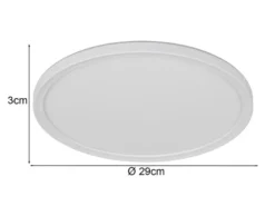 LED Deckenleuchte JOKO ultraflach mit Fernbedienung, dimmbar, Weiß, Ø 29cm