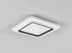 LED Deckenleuchte JORA flach & hell mit Fernbedienung dimmbar, Quadrat 39cm