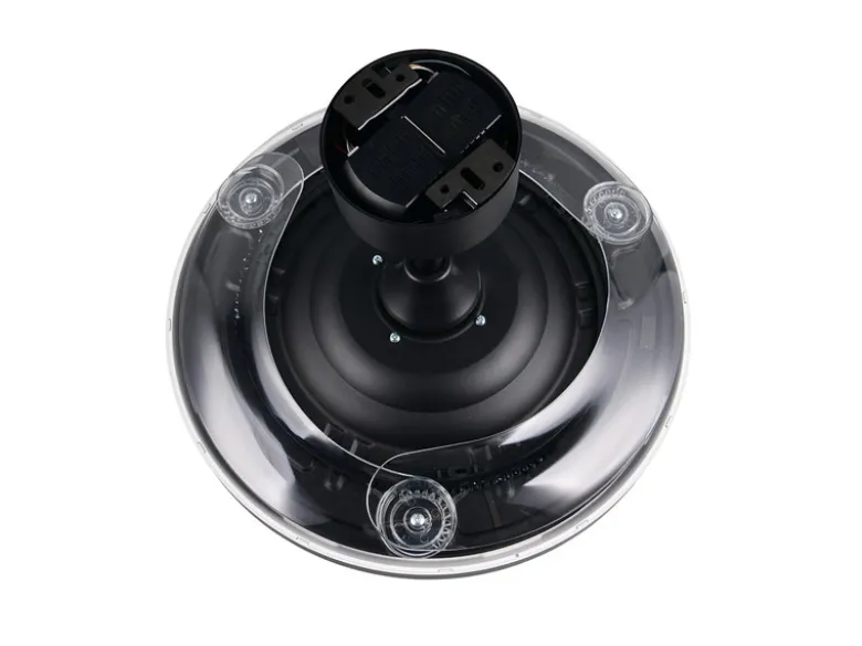 LED Deckenleuchte KASFJORD Schwarz mit ausklappbarem Ventilator, Ø 49 - 106,5cm