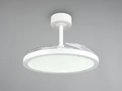 LED Deckenleuchte KASFJORD Weiß mit ausklappbarem Ventilator, Ø 49 - 106,5cm