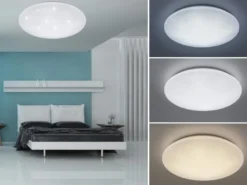 LED Deckenleuchte KATO dimmbar mit Sternenhimmel & Fernbedienung, Ø 60cm