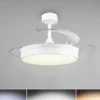 LED Deckenleuchte KERAVA mit Ventilator und Fernbedienung Ø 46cm - max. 106cm