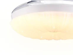 LED Deckenleuchte KIRUNA mit Ventilator und Fernbedienung Ø 49cm - max. 106cm