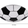 LED Deckenleuchte KLOPPI Schwarz/Weiß Fussball Design, Ø 36cm