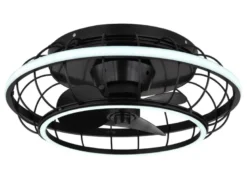 LED Deckenleuchte LEONHARD mit Ventilator & Fernbedienung, dimmbar, Ø 50cm