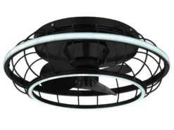 LED Deckenleuchte LEONHARD mit Ventilator & Fernbedienung, dimmbar, Ø 50cm