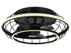 LED Deckenleuchte LEONHARD mit Ventilator & Fernbedienung, dimmbar, Ø 50cm