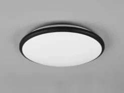 LED Deckenleuchte LIMBUS Schwarz 3 Stufen Dimmer, Warmweiß, Ø 34cm