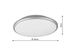 LED Deckenleuchte LIMBUS Titan 3 Stufen Dimmer, Warmweiß, Ø 34cm