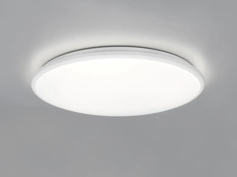 LED Deckenleuchte LIMBUS Weiß mit 3 Stufen Dimmer Neutralweiß, Ø 50cm