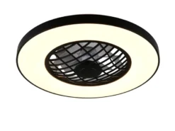 LED Deckenleuchte LINKÖPING Ø 59cm mit Ventilator, Bluetooth & RGB Farbwechsel