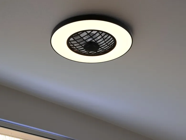 LED Deckenleuchte LINKÖPING Ø 59cm mit Ventilator, Bluetooth & RGB Farbwechsel