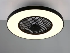 LED Deckenleuchte LINKÖPING Ø 59cm mit Ventilator, Bluetooth & RGB Farbwechsel