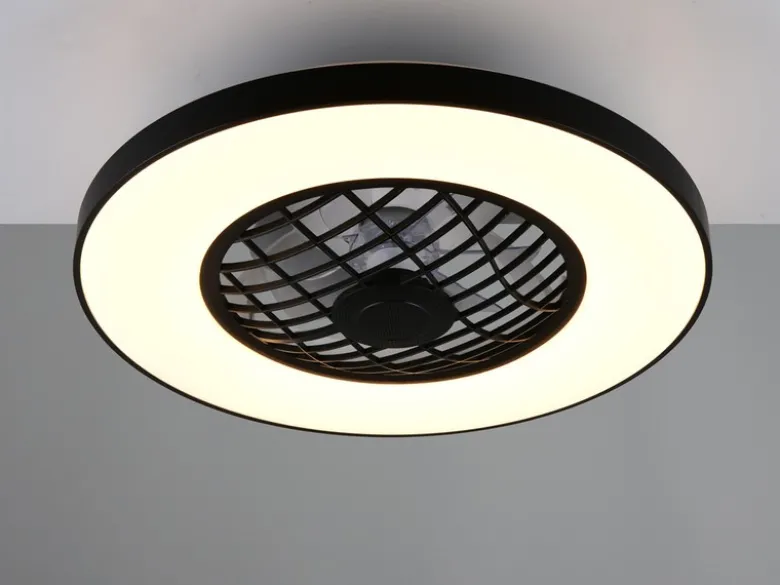 LED Deckenleuchte LINKÖPING Ø 59cm mit Ventilator, Bluetooth & RGB Farbwechsel