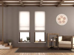 LED Deckenleuchte MANDALA Grau Braun mit Fernbedienung dimmbar, Tageslicht Ø49cm