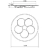 LED Deckenleuchte MANDALA Weiß mit Fernbedienung dimmbar & Tageslicht Ø 49cm