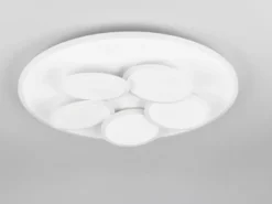 LED Deckenleuchte MANDALA Weiß mit Fernbedienung dimmbar & Tageslicht Ø 49cm