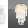 LED Deckenleuchte mit Acryl Kristallbehang und Fernbedienung, Ø 30cm