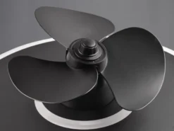 LED Deckenleuchte mit Ventilator NYBRO Fernbedienung Lichtfarbe Wechsel Ø50cm