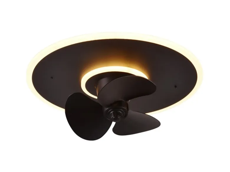 LED Deckenleuchte mit Ventilator NYBRO Fernbedienung Lichtfarbe Wechsel Ø50cm