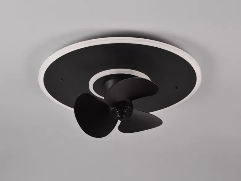 LED Deckenleuchte mit Ventilator NYBRO Fernbedienung Lichtfarbe Wechsel Ø50cm