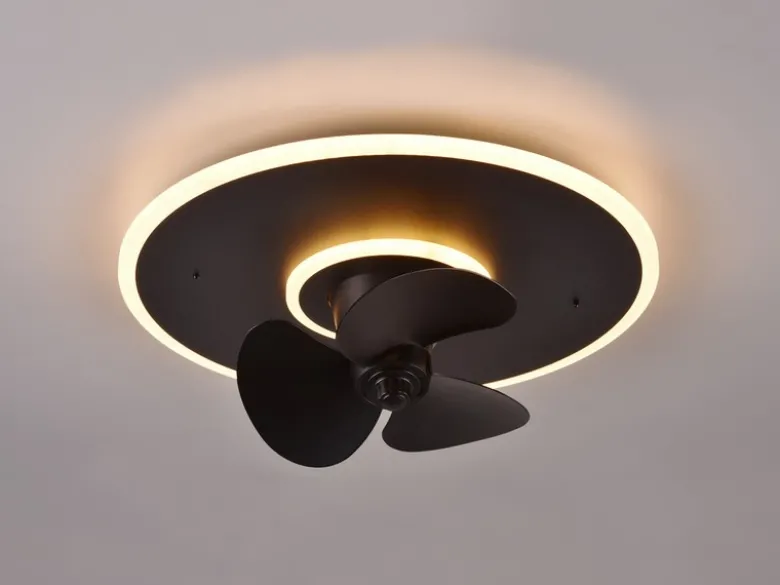 LED Deckenleuchte mit Ventilator NYBRO Fernbedienung Lichtfarbe Wechsel Ø50cm