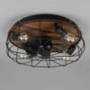 LED Deckenleuchte mit Ventilator, Fernbedienung & Timer 3 Stufen, Ø 48cm