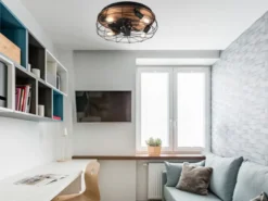 LED Deckenleuchte mit Ventilator, Fernbedienung & Timer 3 Stufen, Ø 48cm
