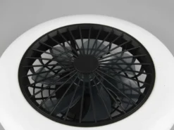 LED Deckenleuchte mit Ventilator, Fernbedienung & Wandhalterung, Ø 50cm