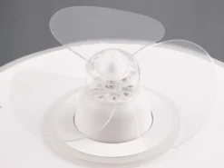 LED Deckenleuchte mit Ventilator NYBRO Fernbedienung Lichtfarbe Wechsel, Ø 50cm