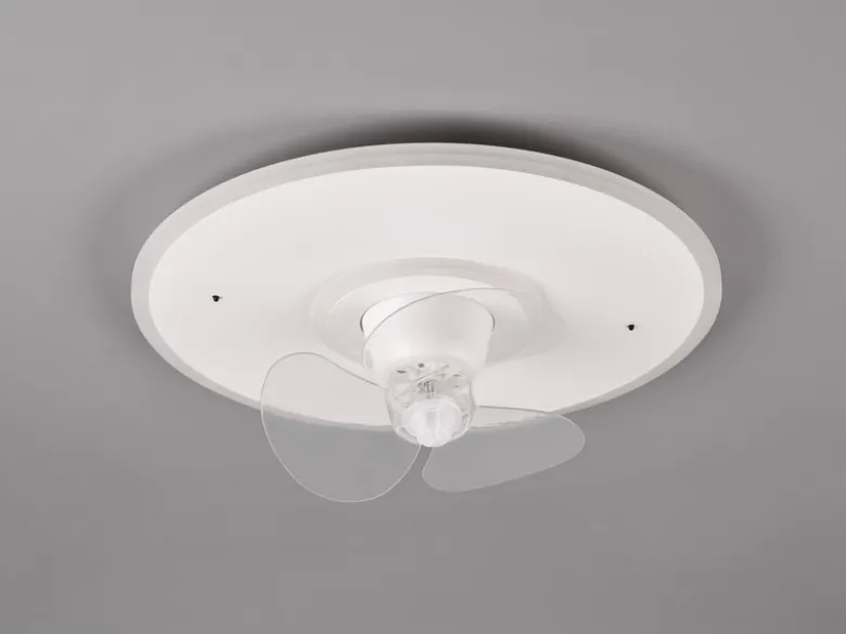 LED Deckenleuchte mit Ventilator NYBRO Fernbedienung Lichtfarbe Wechsel, Ø 50cm