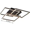 LED Deckenleuchte MOBILE Holzdekor dimmbar & Lichtfarbe einstellbar, Breite 42cm