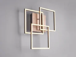 LED Deckenleuchte MOBILE Holzdekor dimmbar & Lichtfarbe einstellbar, Breite 42cm