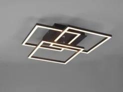 LED Deckenleuchte MOBILE Schwarz dimmbar & Lichtfarbe einstellbar, B: 42cm