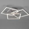 LED Deckenleuchte MOBILE Silber dimmbar & Lichtfarbe einstellbar, B: 42cm