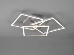 LED Deckenleuchte MOBILE Silber dimmbar & Lichtfarbe einstellbar, B: 42cm