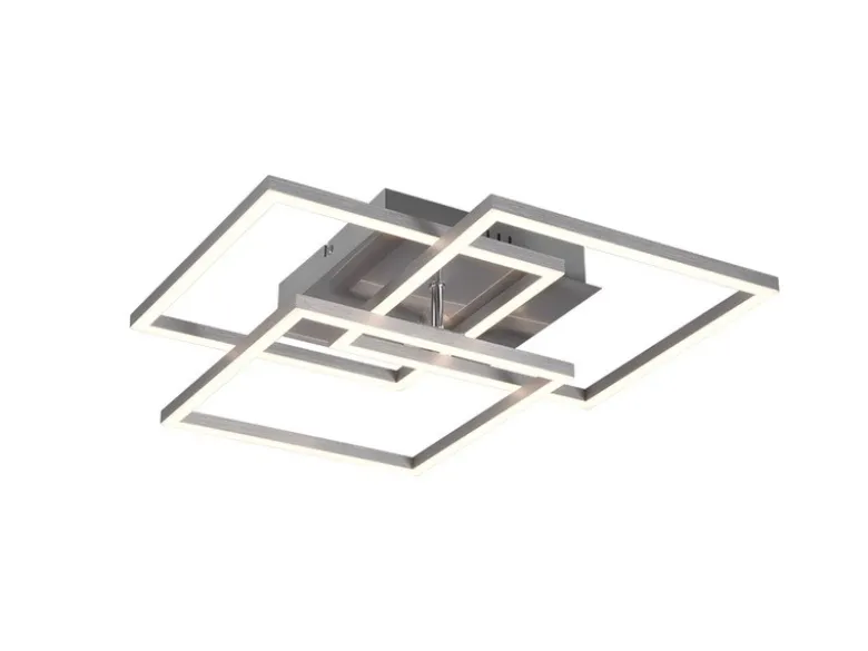 LED Deckenleuchte MOBILE Silber dimmbar & Lichtfarbe einstellbar, B: 42cm