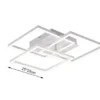 LED Deckenleuchte MOBILE Weiß dimmbar Nachtlicht Lichtfarbe einstellbar, B: 42cm