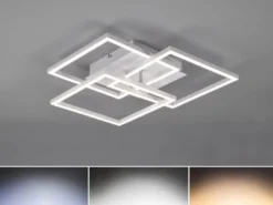 LED Deckenleuchte MOBILE Weiß dimmbar Nachtlicht Lichtfarbe einstellbar, B: 42cm