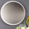 LED Deckenleuchte MOON für Wand & Decke, Design Spiegeloptik Silber Ø50cm