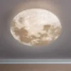 LED Deckenleuchte MOONIKA Mondcover in Weiß IP44 Badlampe, Ø 37cm