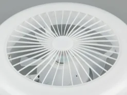 LED Deckenleuchte MORA mit Ventilator & Fernbedienung in Weiß, Ø 45cm