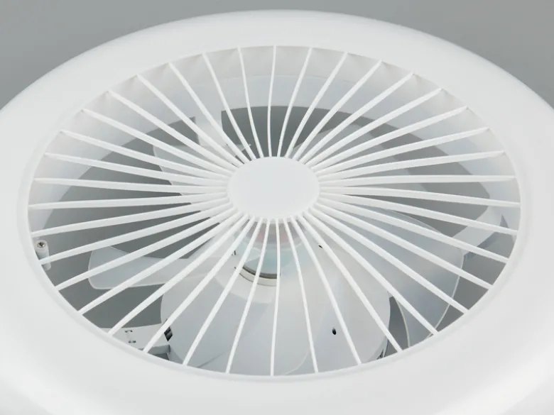 LED Deckenleuchte MORA mit Ventilator & Fernbedienung in Weiß, Ø 45cm