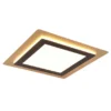 LED Deckenleuchte MORGAN mit Fernbedienung hell & dimmbar, Schwarz Gold 45cm