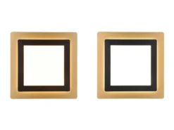 LED Deckenleuchte MORGAN mit Fernbedienung hell & dimmbar, Schwarz Gold 45cm
