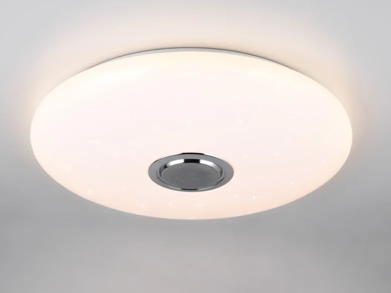 LED Deckenleuchte MUSICA mit Lautsprecher Farbwechsel & Fernbedienung, Ø 58cm