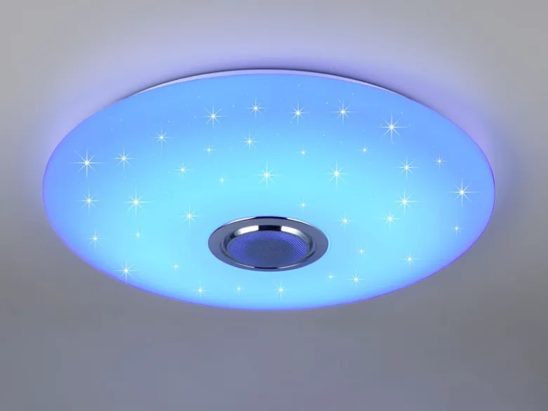 LED Deckenleuchte MUSICA mit Lautsprecher Farbwechsel & Fernbedienung, Ø 58cm