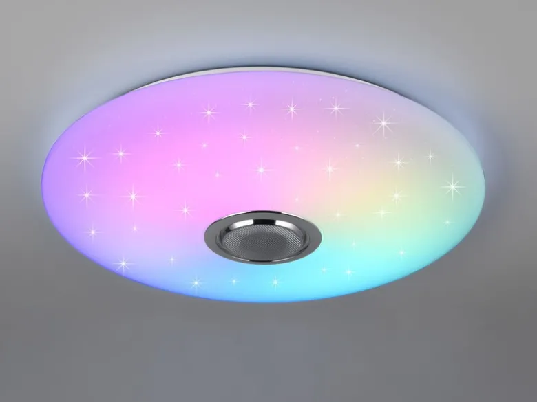 LED Deckenleuchte MUSICA mit Lautsprecher Farbwechsel & Fernbedienung, Ø 58cm